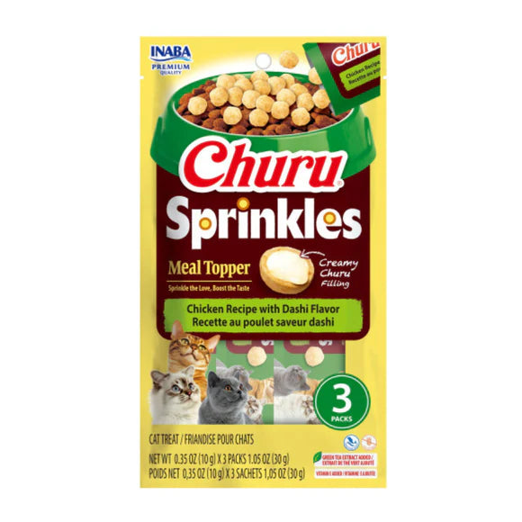 Inaba🐱Churu Sprinkles Grain-Free Lava Balls 1.05oz*3