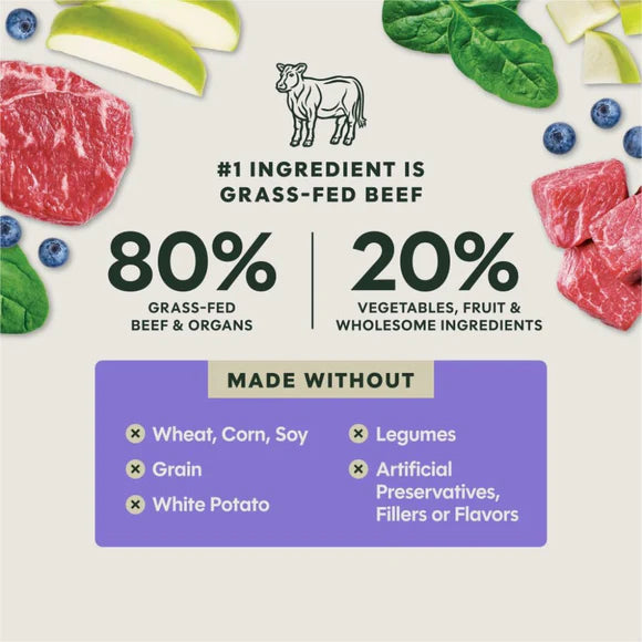 Instinct🐶FreshDried Meal Blends Freeze-Dried Grass-Fed Beef & Orchard Blend Recipe 23oz