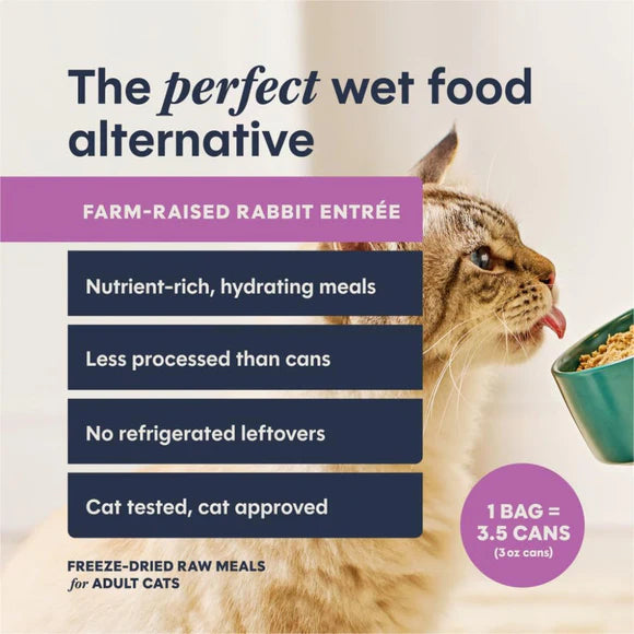 Instinct🐱FreshDried Patés Freeze-Dried Raw Rabbit Entrée Meal