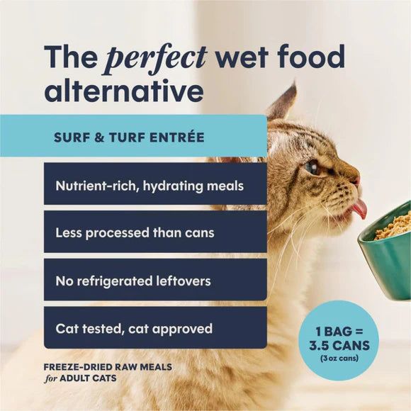 Instinct🐱FreshDried Patés Freeze-Dried Raw Surf & Turf Entrée Meal