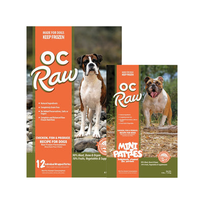 OC RAW🐶Frozen Raw Chicken Fish & Produce
