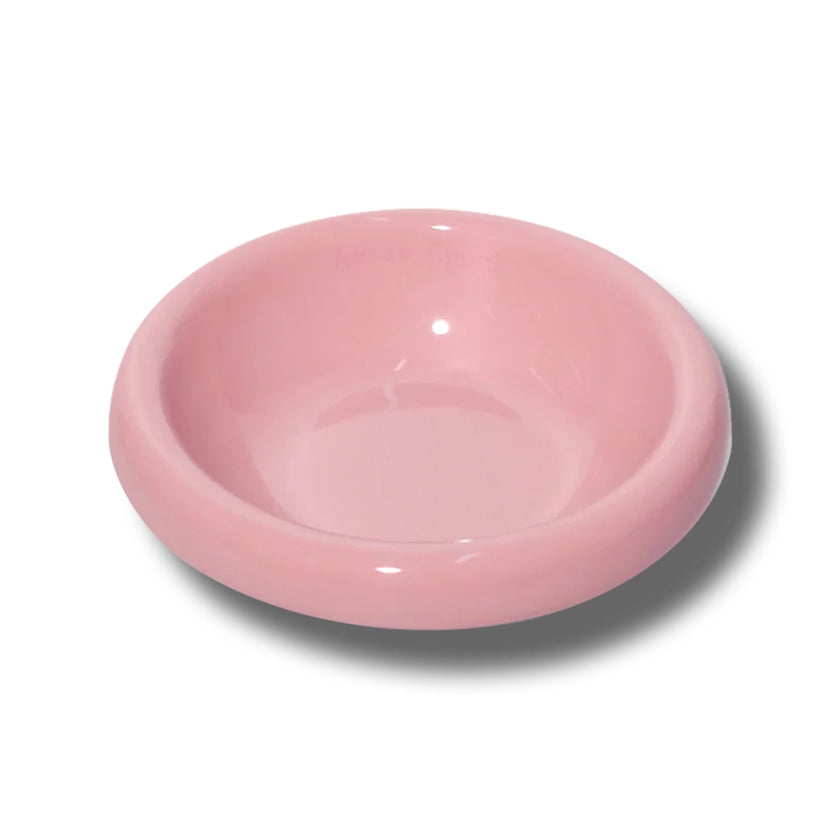 Aevan Epoch🐱🐶Premium Handcrafted Ceramic Bowl - Glossy Lotus Root Pink