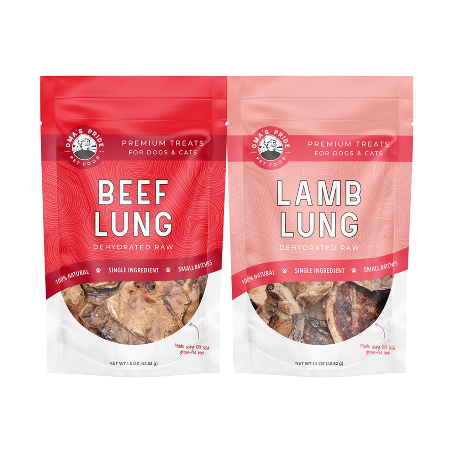 Oma's Pride🐱🐶Dehydrated Lung Treats 1.5oz