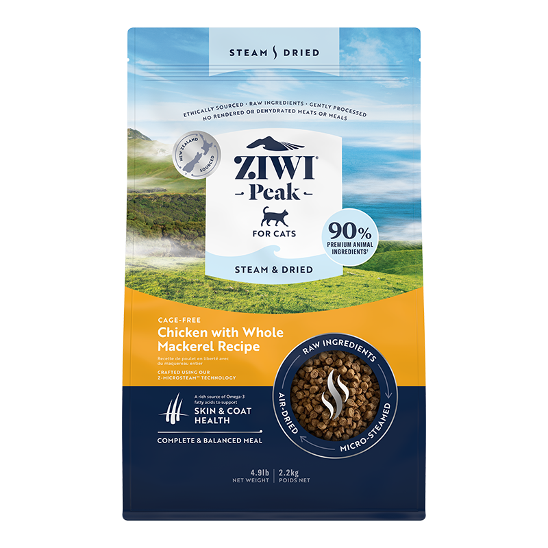 ZIWI🐱Steam & Dried Chicken with Whole Mackerel Recipe