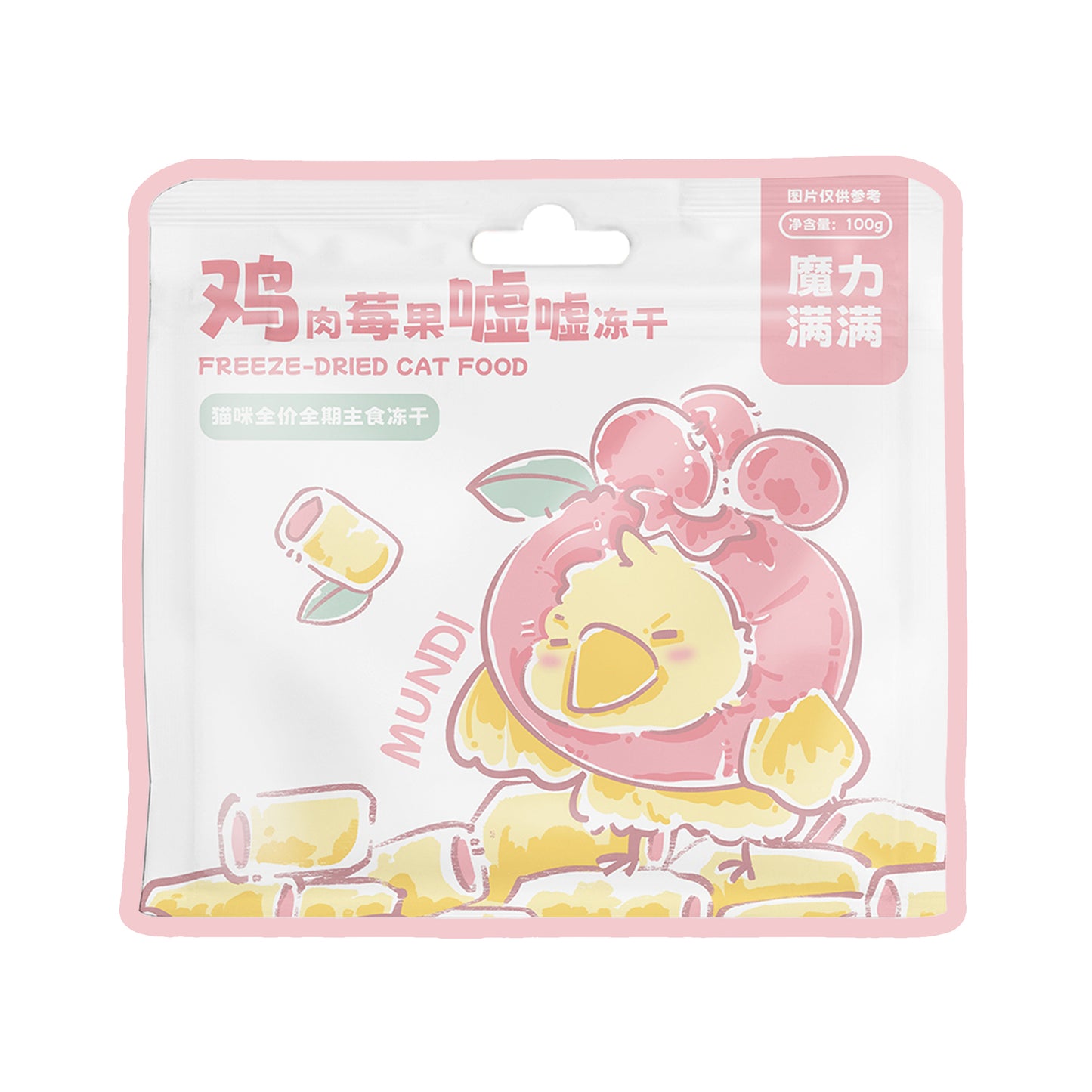 MUNDI🐱Freeze Dried Complete Meal Urinary Chicken & Mixed Berry 100g