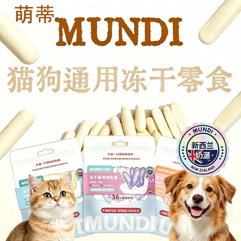MUNDI🐱🐶Freeze Dried Lactoferrin Fresh Milk Sticks 30g