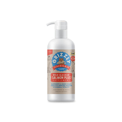 Grizzly🐱🐶Omega - Salmon Plus Oil Supplement 16oz