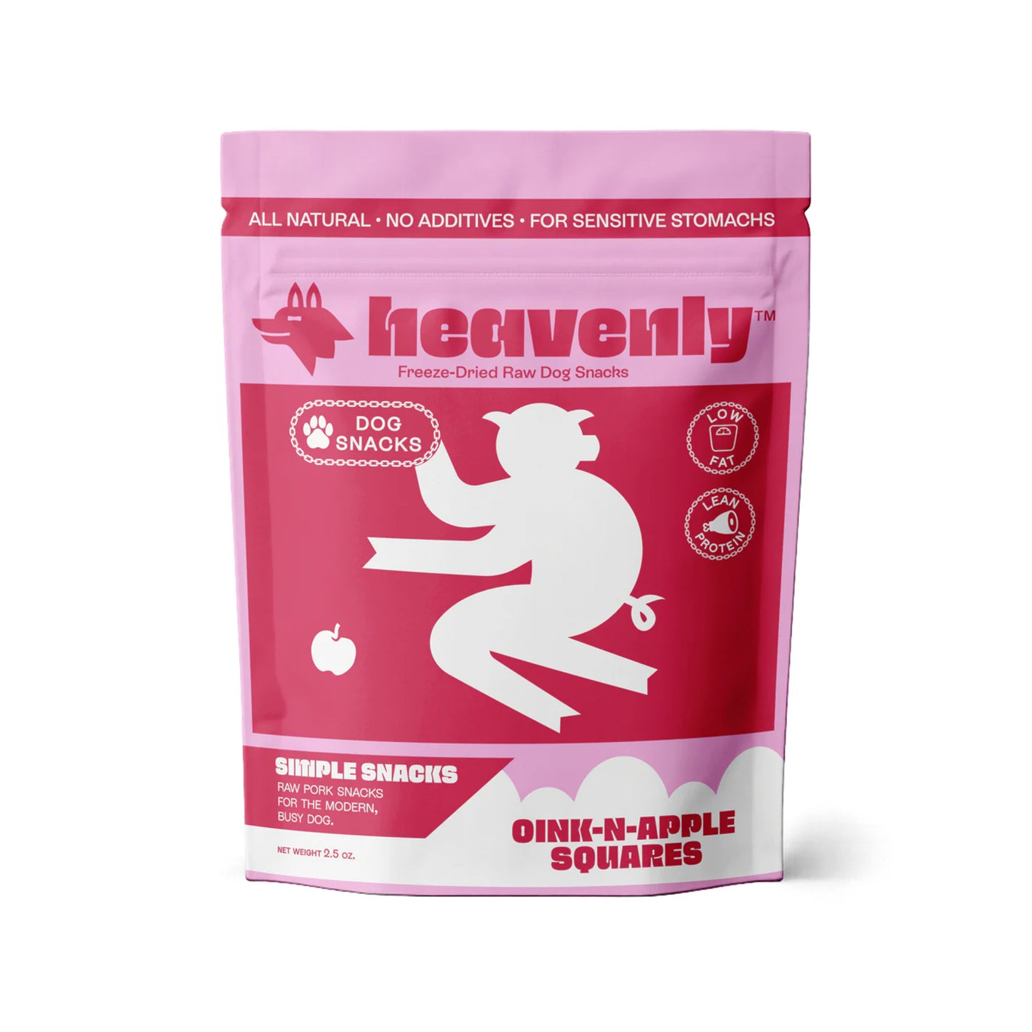 Heavenly🐶Freeze Dried Simple Snacks - Oink-N-Apple Squares 2.5oz