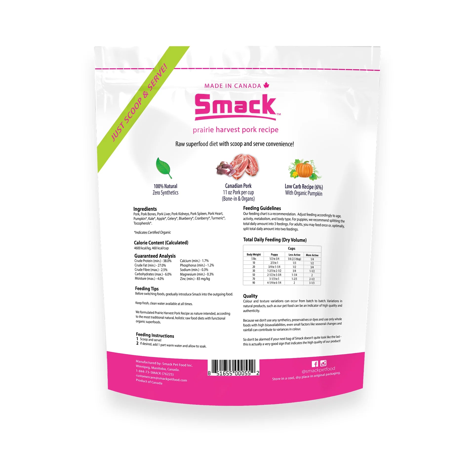 Smack🐶Air Dried Food Prairie Harvest Pork