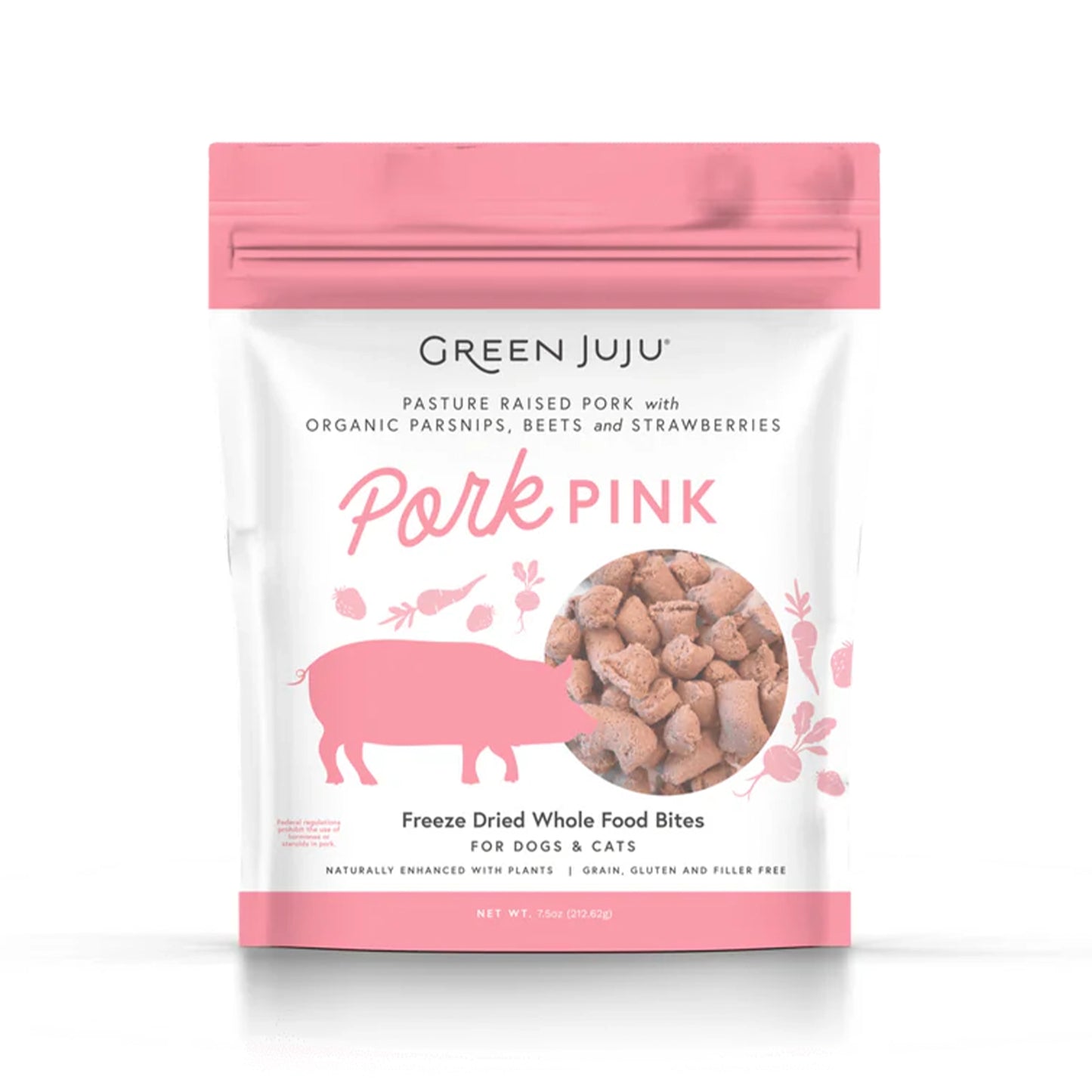 Green JuJu🐱🐶Pork Pink Freeze Dried Whole Food Bites