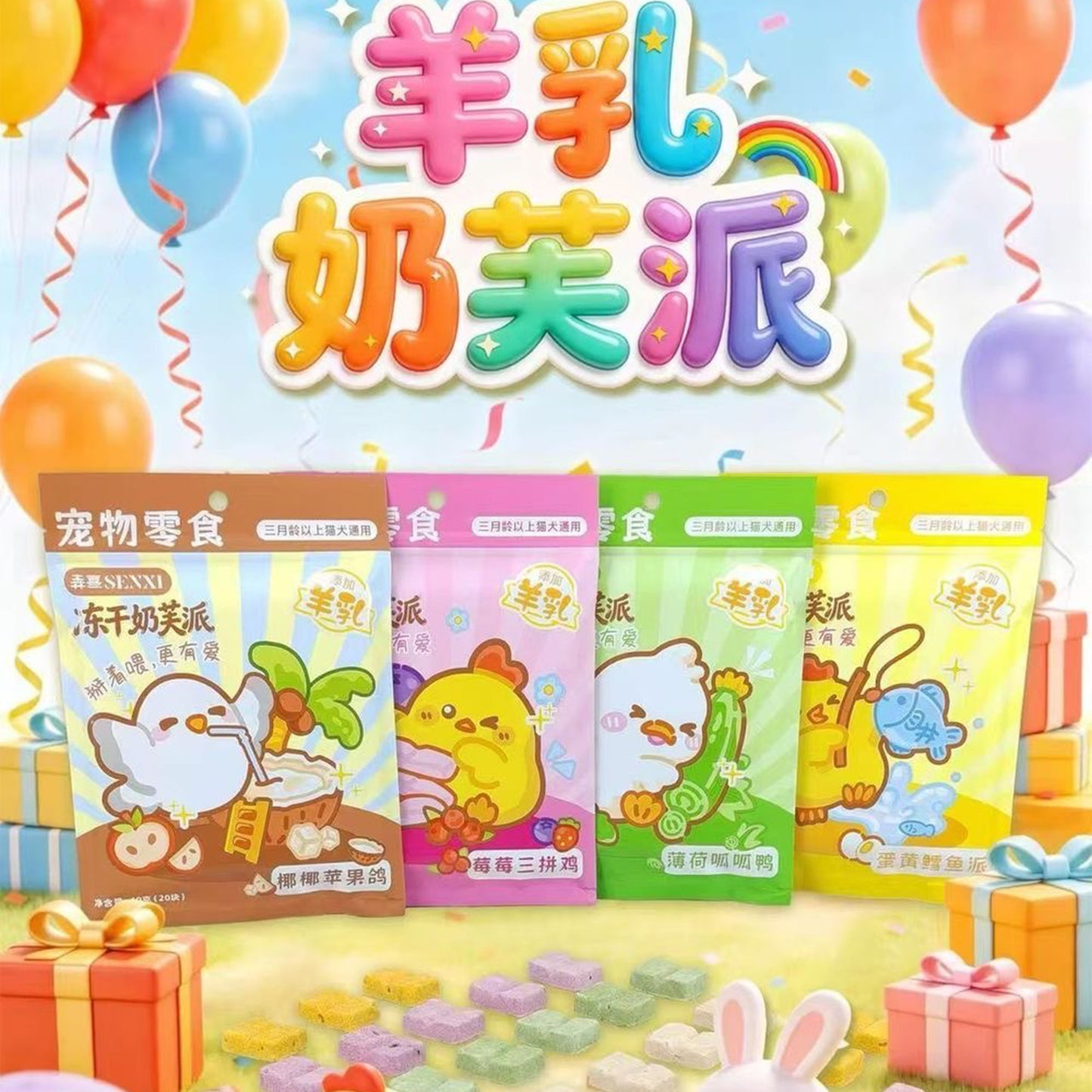 SENXI🐱🐶Freeze Dried Milk Soufflé Pie 40g