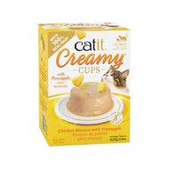 Catit🐱Creamy Cups Chicken Mousse & Pineapple 4*25g