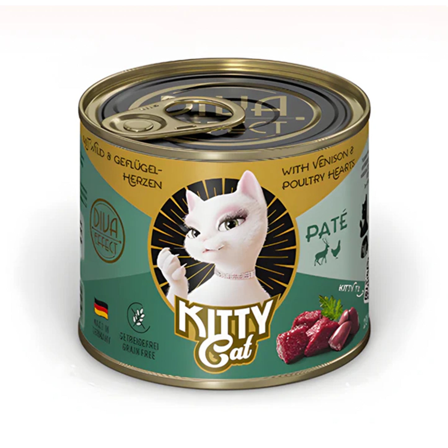 Kitty Cat🐱High Protein With Yogurt & Green Mussel Recipe Complete Wet Food 200g