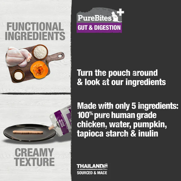 PureBites🐱Squeezable Creamy Gut & Digestion 2.5 oz