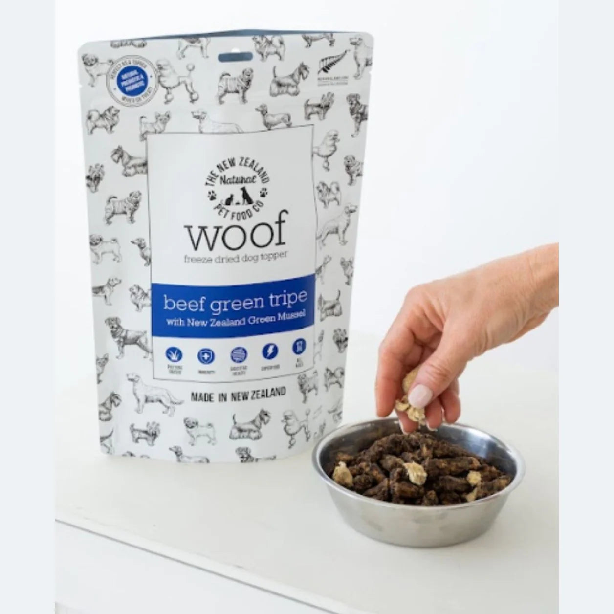 Woof🐶Freeze Dried Beef Green Tripe Topper 6.3oz